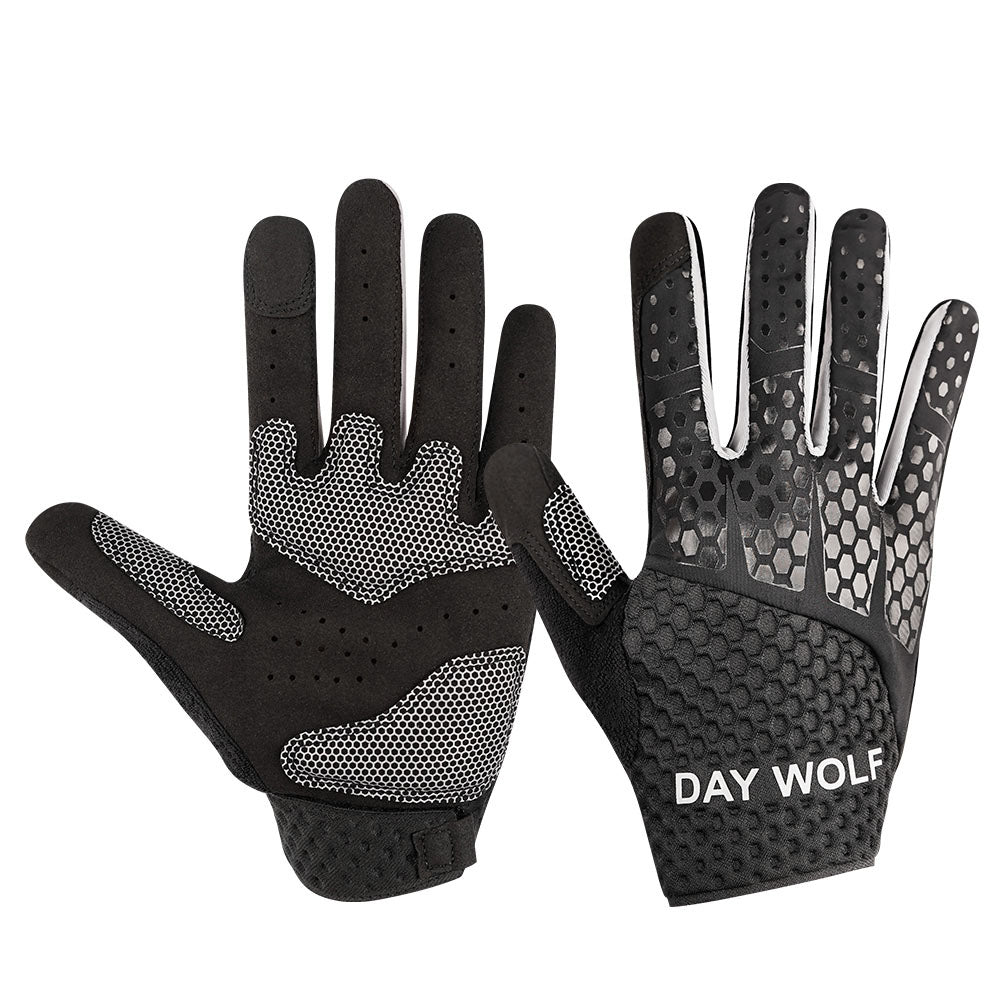 Workout Gloves Men Women Full-Finger Cycling - Padded Palm Breathable – Day  Wolf