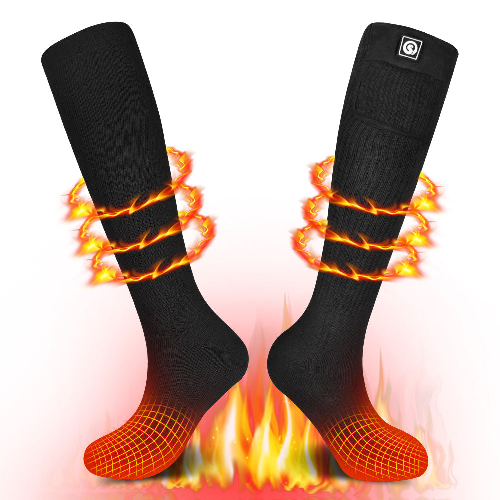 Rechargeable Heated Socks for Men & Women - Foxelli
