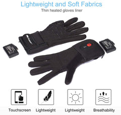 Day Wolf Non-Slip Thin Heated Liner Gloves