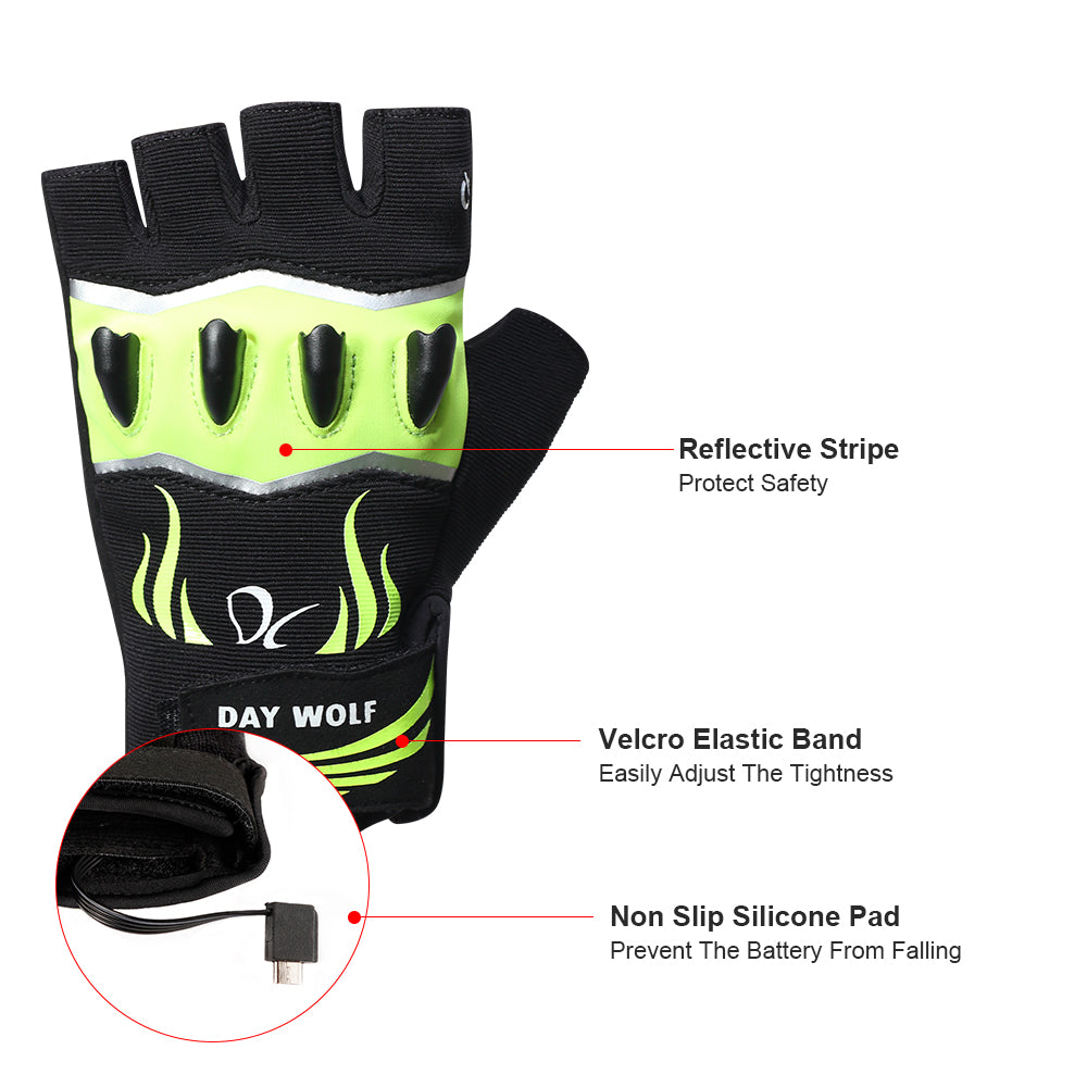 LED Flashlight Gloves for Cycling ,Working, Fishing