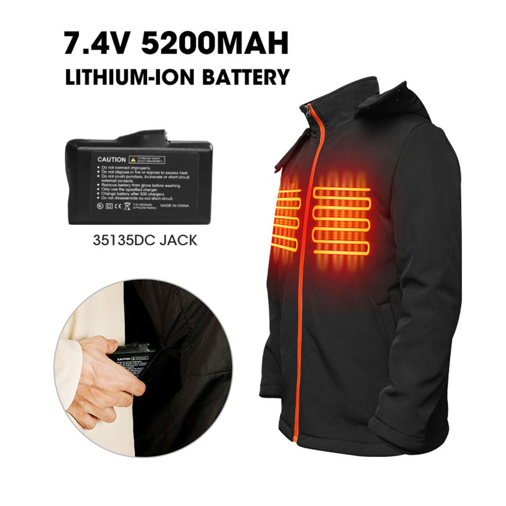 Day Wolf Men's Electric Heated Jacket For Outdoor Sports