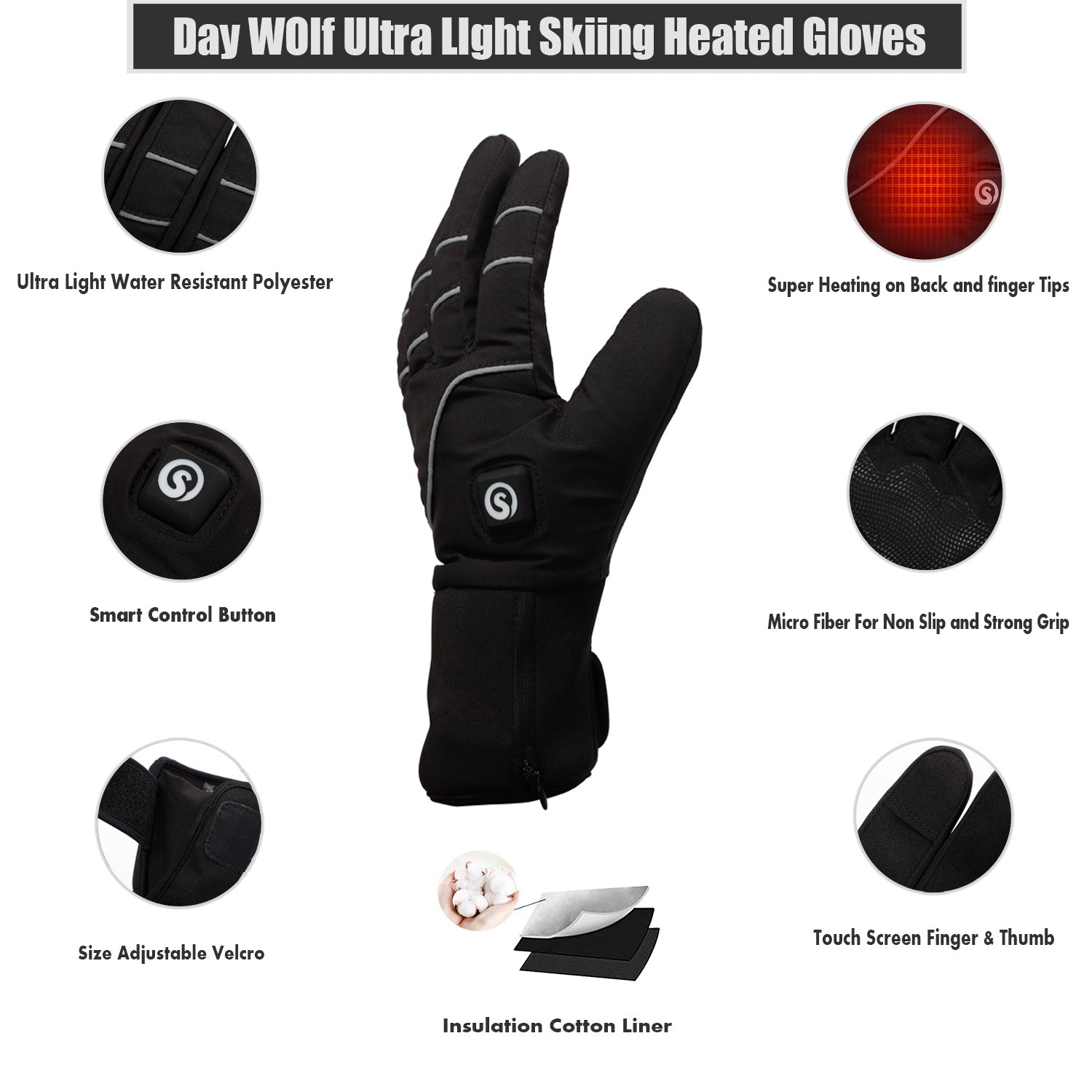 Snow Deer  Rechargeable Arthritis Heated Gloves Hand Warmer