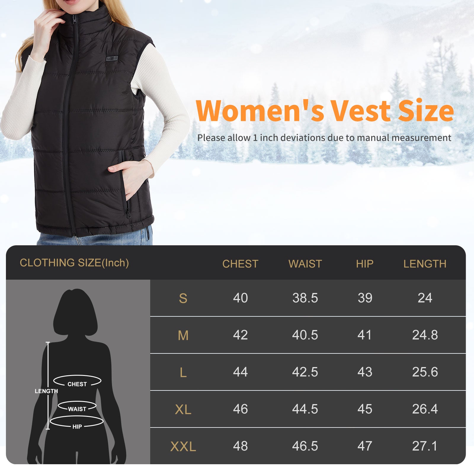 Day Wolf Electric Women's Heated Lightweight Vest