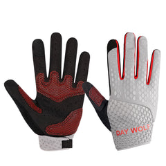 Workout Gloves Men Women Full-Finger Cycling - Padded Palm Breathable