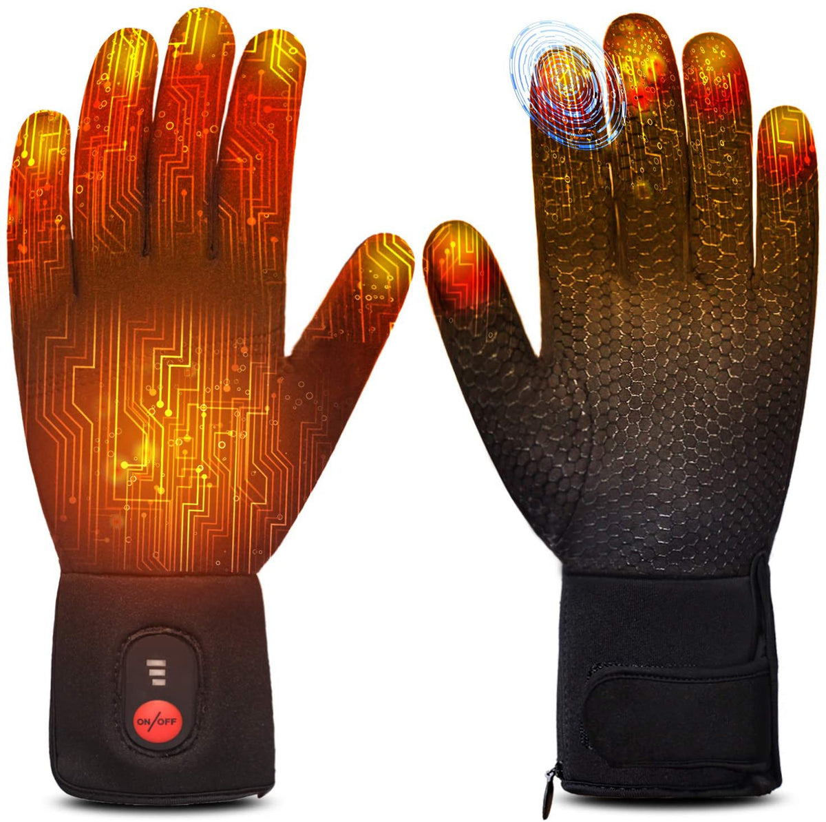 Sun Will Non-Slip Thin Heated Liner Gloves