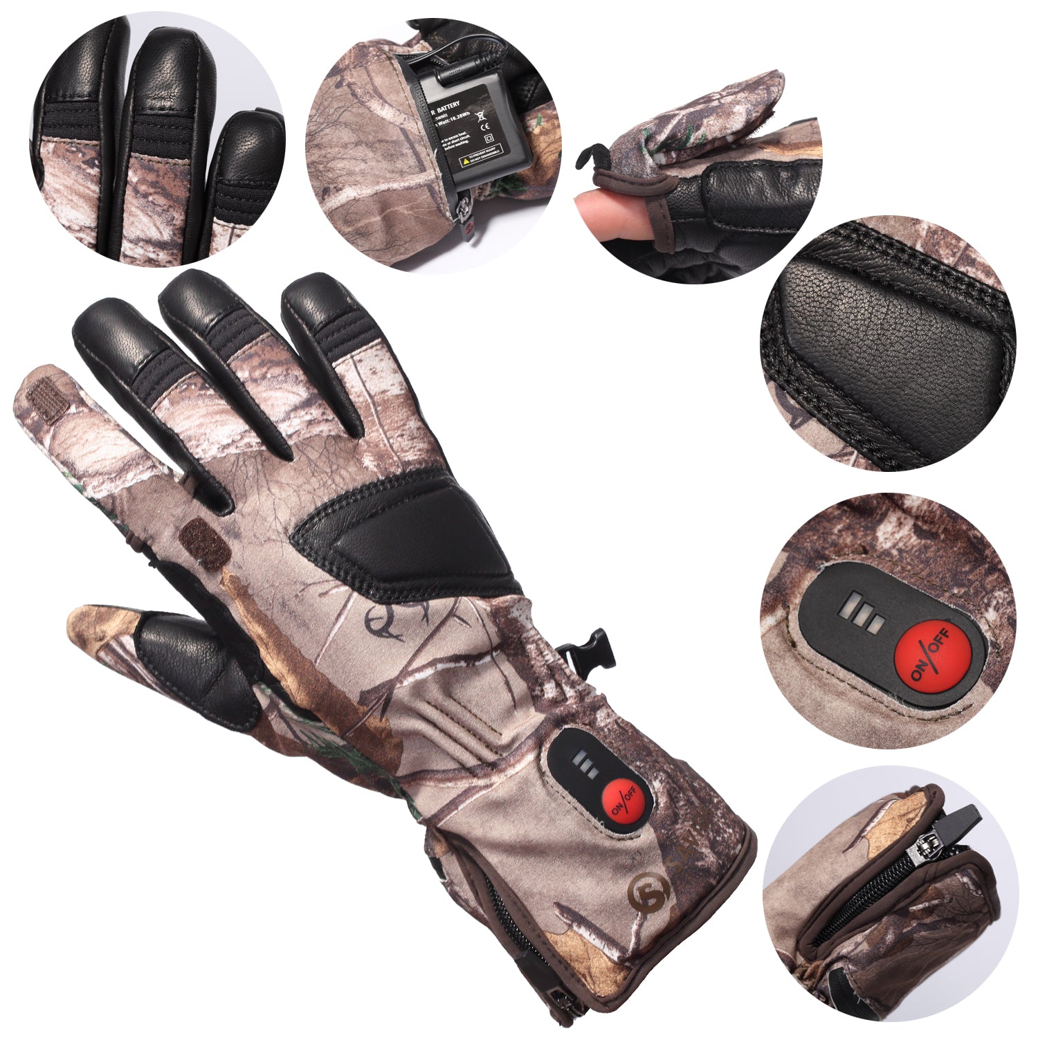 Camouflage Jagd Beheizte Handschuhe DayWolf – Day Wolf