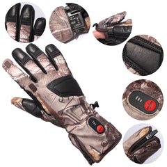 Day Wolf Heated Camo Gloves With Removable Index Finger