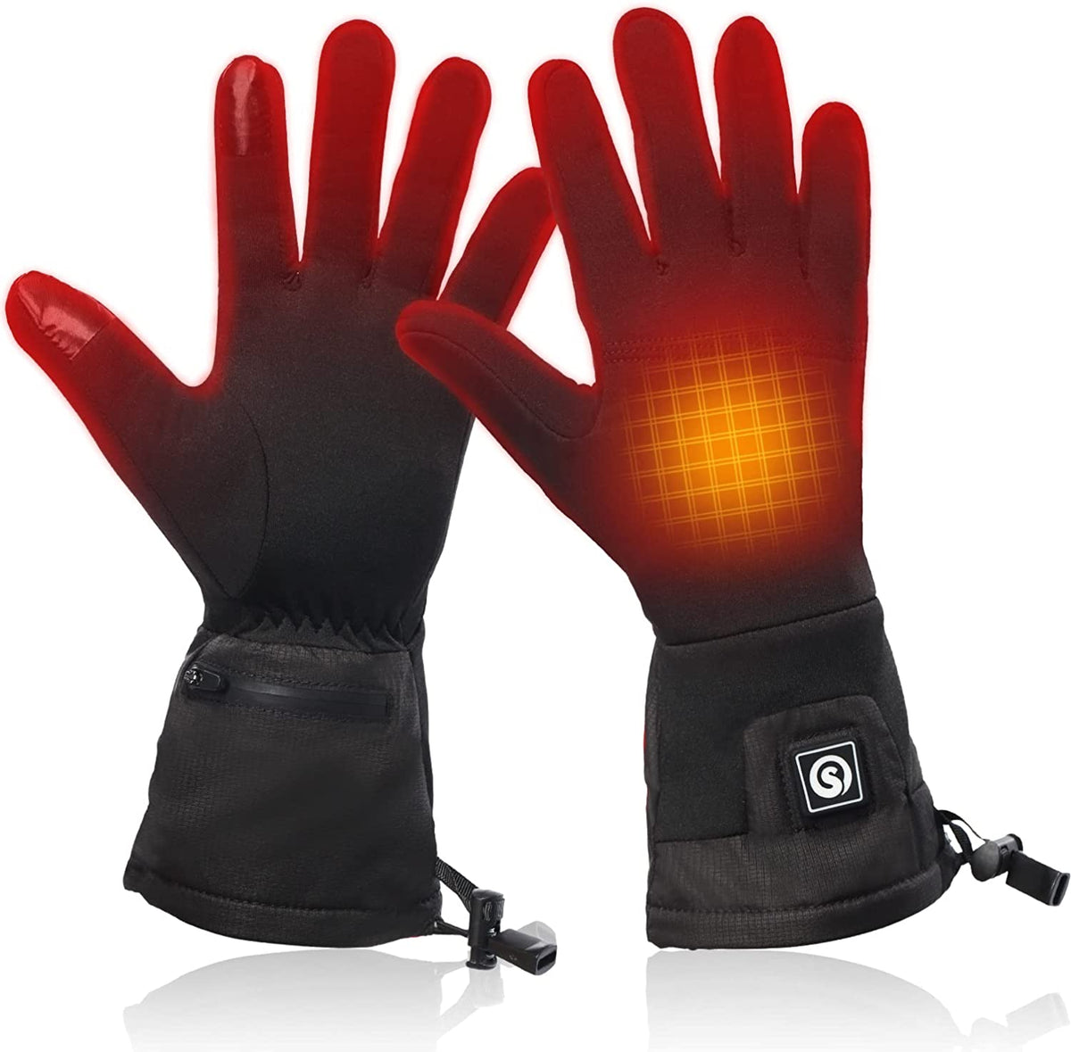 SNOW DEER Super Soft Thin Rechargeable Battery Glove Liners – Day Wolf