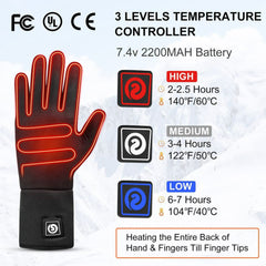 Day Wolf  Top touch screen performance Slim Heated Liners Gloves
