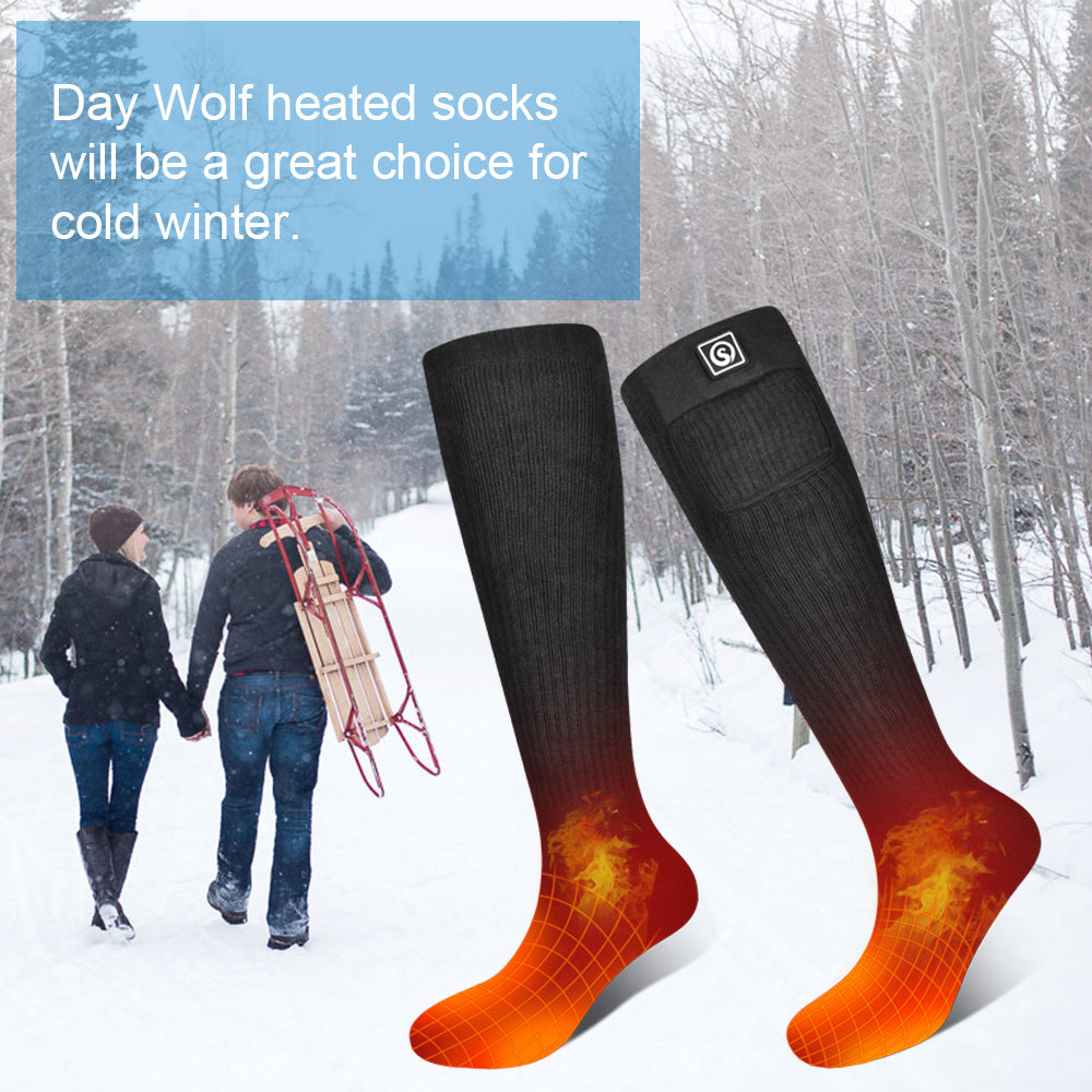 Crystal Wire Heating Socks Winter Outdoor Cycling And Skiing