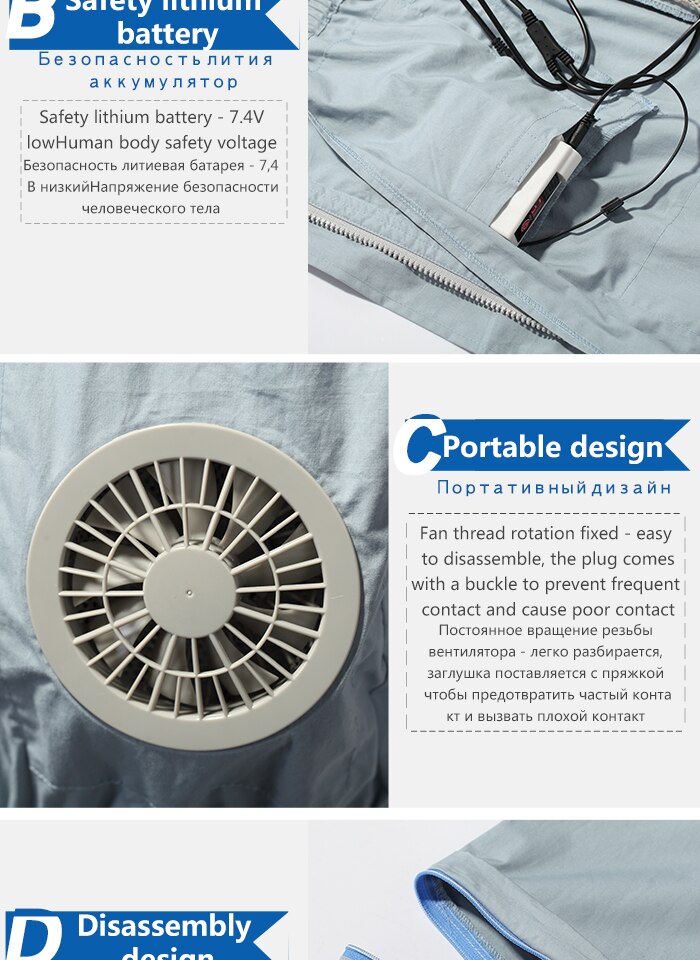 Air Conditional  Cooling fans  jacket SHC0N｜Savior