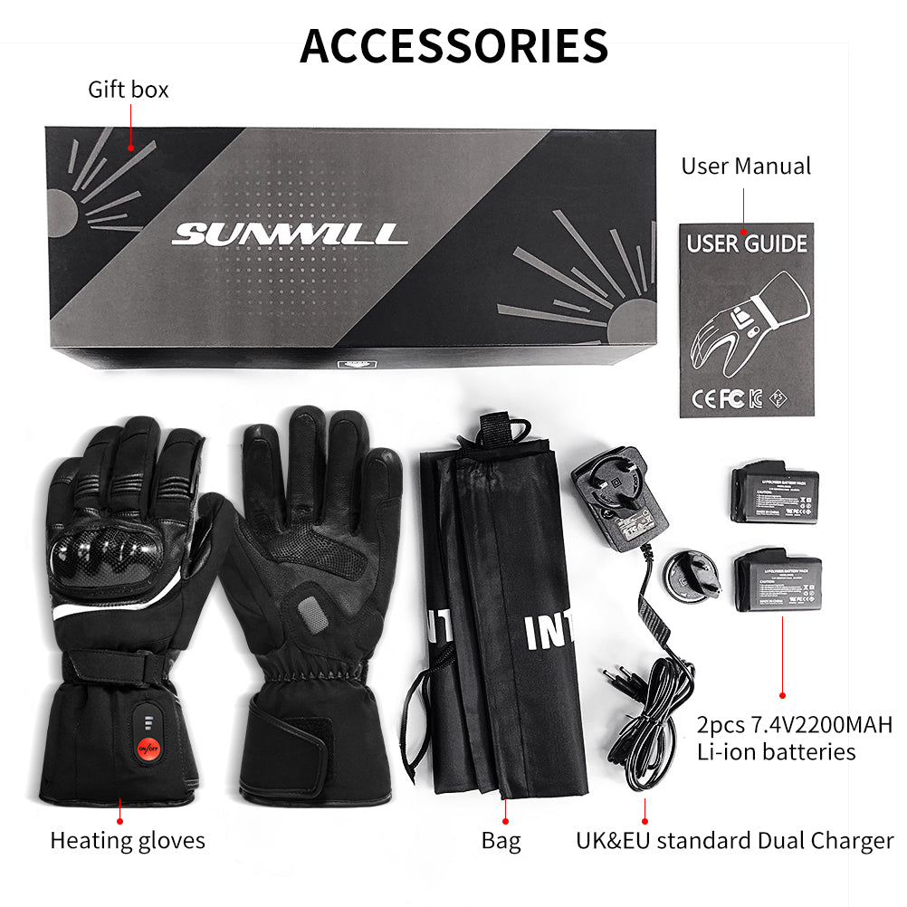 savior beheizte handschuhe mit wiederaufladbare lithium-ionen-batterie Beheizte Handschuhe