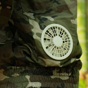 Savior Camo Air condition Clothes Portable Cooling fan Uniform vest Summer hot weather fishing high temperature working unisex